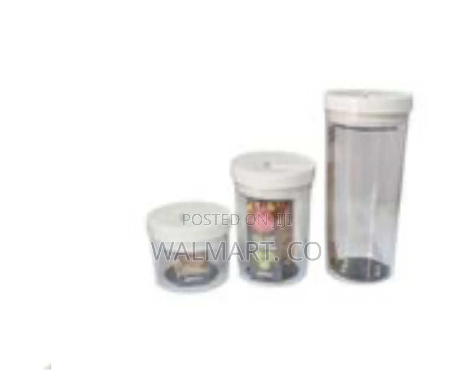 3 PCS Transparent Sealed Cans Storage Jars for Kitchen