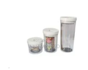 3 PCS Transparent Sealed Cans Storage Jars for Kitchen