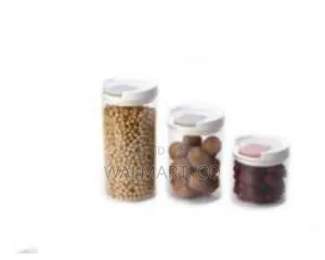 3 PCS Transparent Sealed Cans Storage Jars for Kitchen