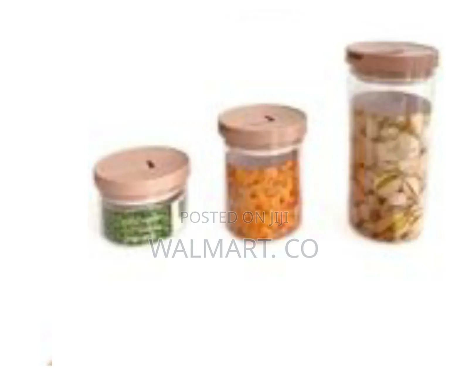 3 PCS Transparent Sealed Cans Storage Jars for Kitchen