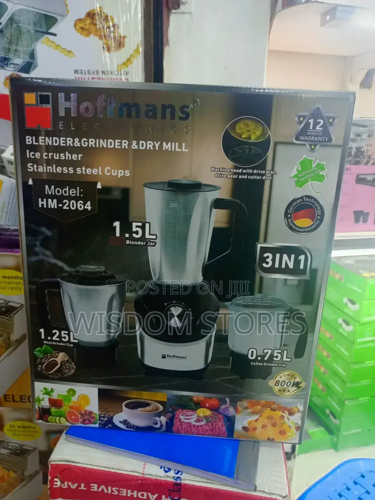 3-in-1 Blender, Grinder Dry Mill