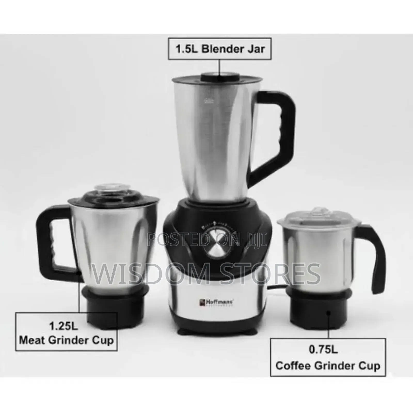 Hoffmans 3-in-1 Blender, Meat Grinder Coffee Mill 800w Ice Crusher