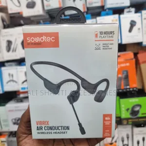 Porodo Vibrix Air Conduction Wireless Headset With Rotating Mic