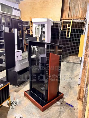 Glass Pulpit Mahogany Colour