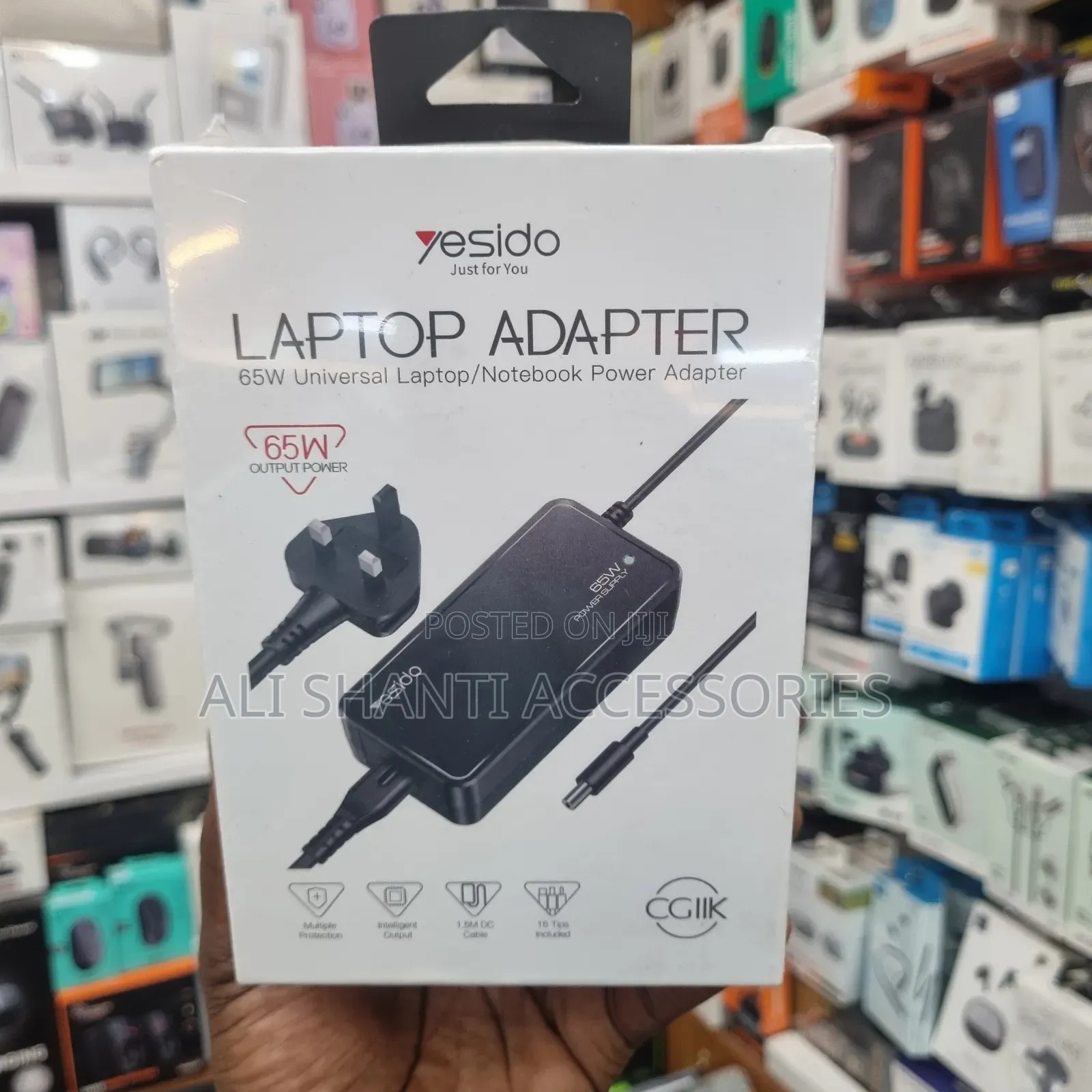 65w Yesido Universal Laptop Adaptor/Universal Note Book Adaptor