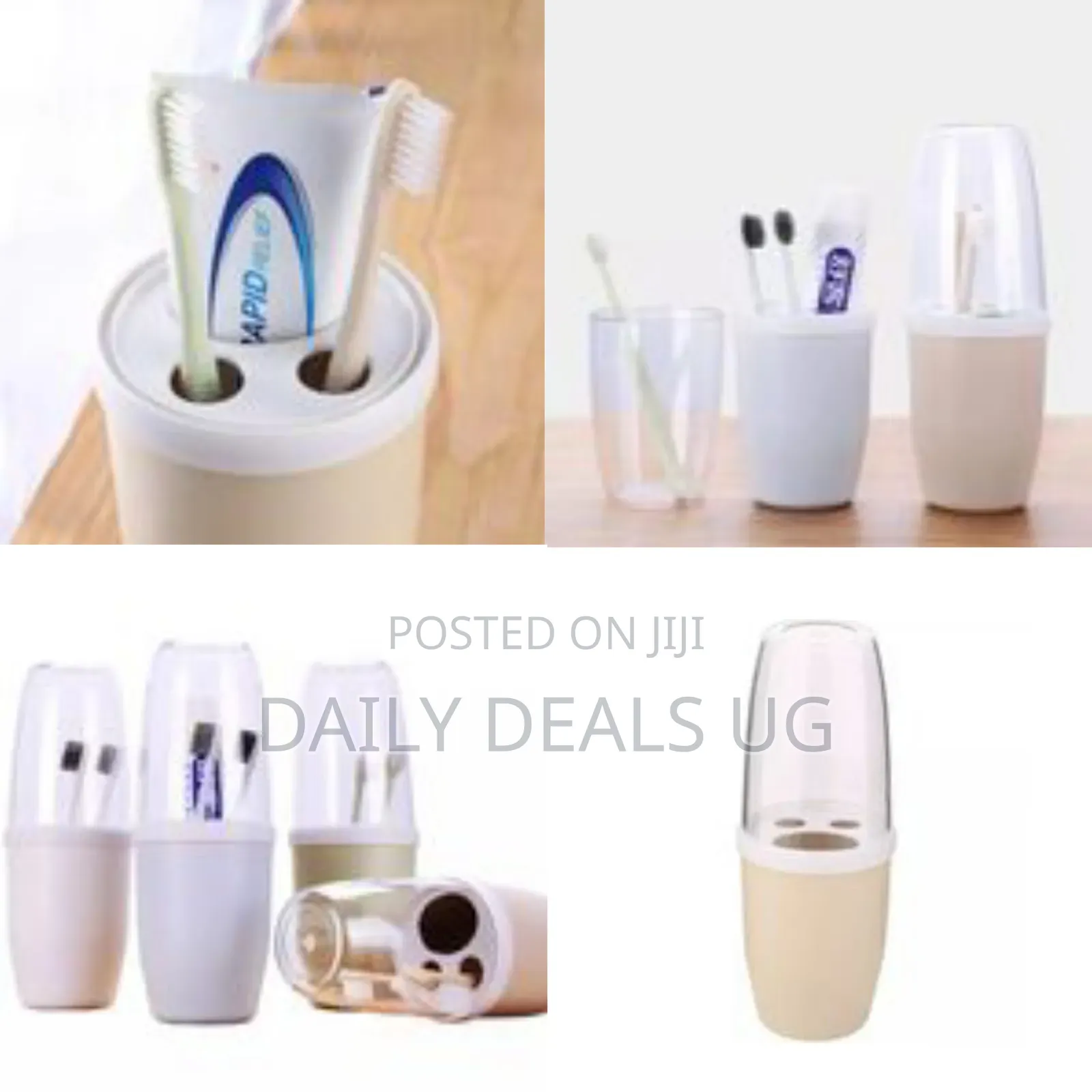 Portable Toothpaste Toothbrush Holder Bathroom Organizer