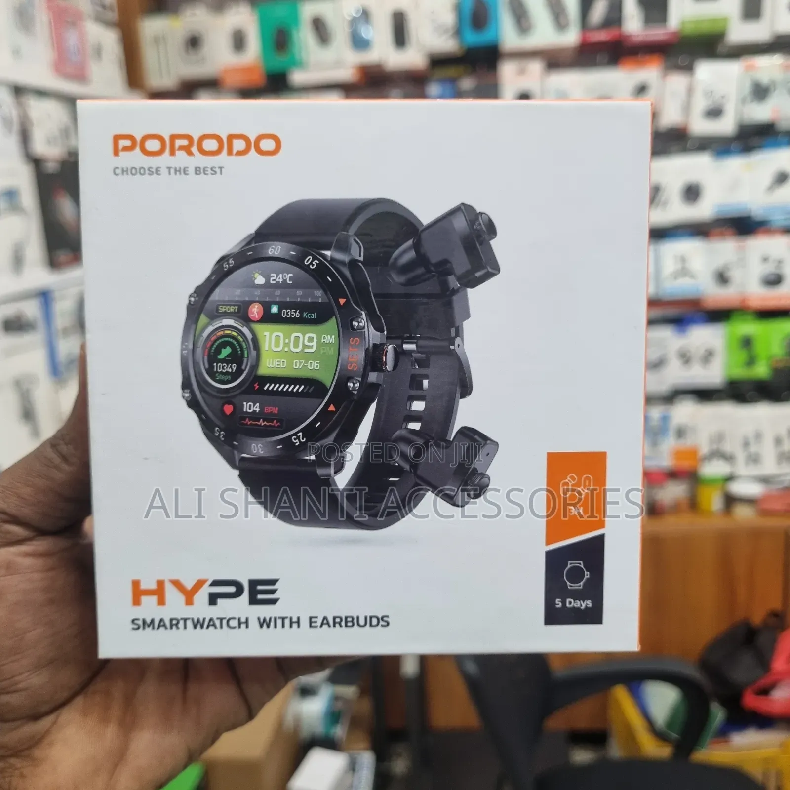 Porodo Hype Smart Watch With Earbuds