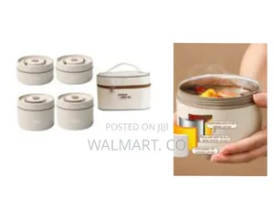 4 Piece Insulated Portable Thermal Lunch Box With a Bag