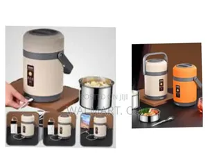 2 Litre Insulated Lunch Box Warmer Heat Box-Multicolor