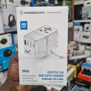 Powerology Universal Gan 85w Super Fast Charger Pwc026