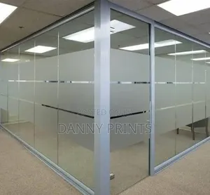 Frosted Glass Sticker for Office Privacy | Branding Kampala