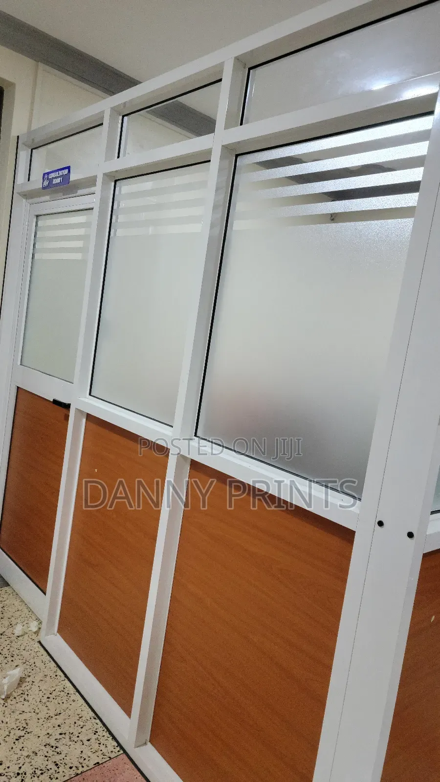 Frosted Glass Sticker for Office Privacy | Branding Kampala
