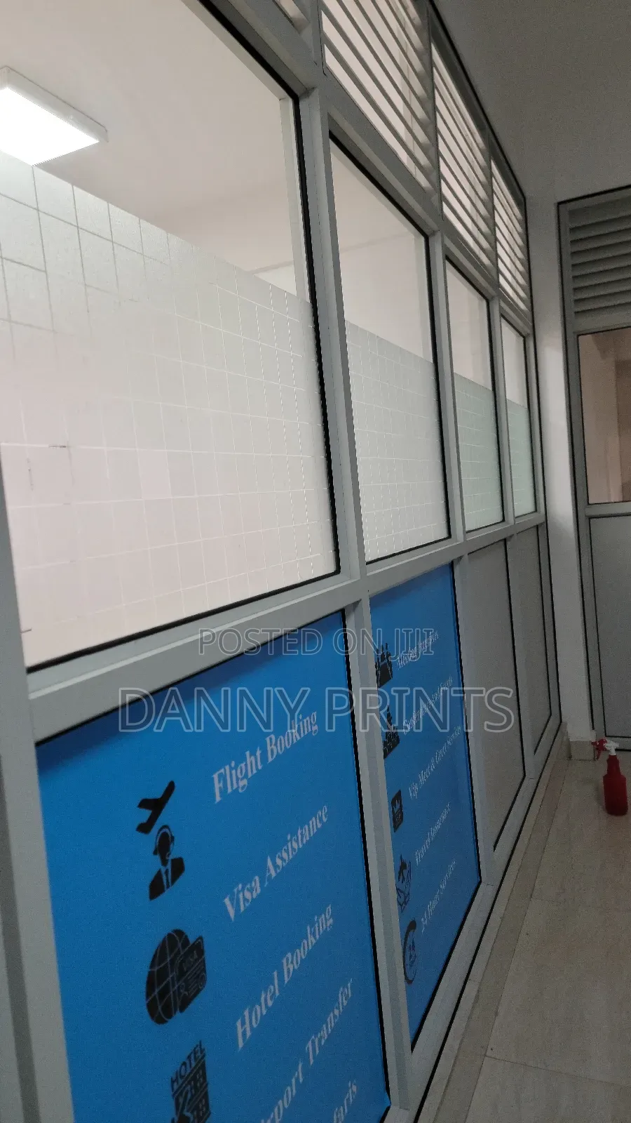 Office Window/Partition Frosted Decals (All Sizes)