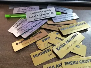 Nametags.Gold Silver