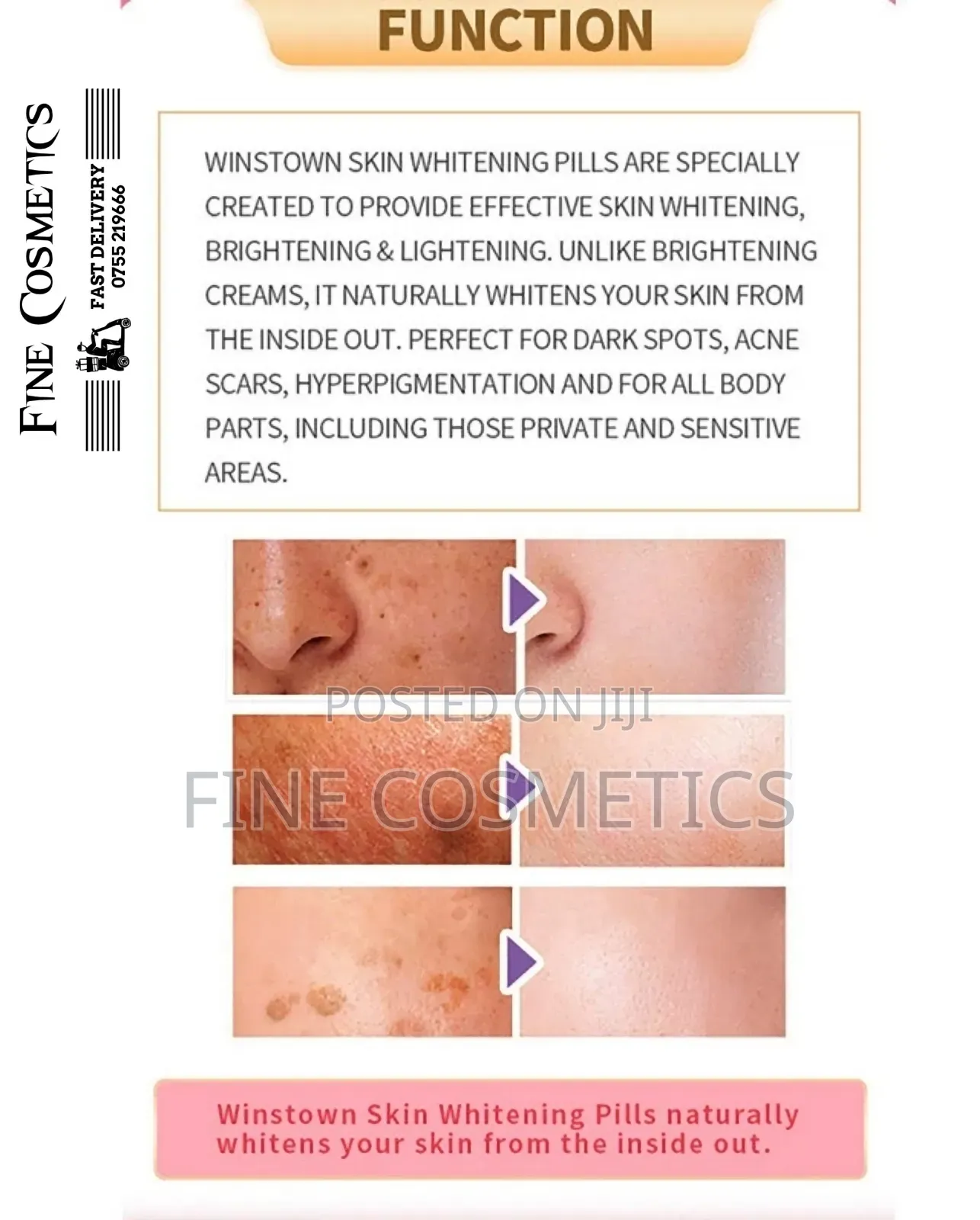 Wholesale Only, Skin Whitening Tablets Glutathione Darkspots Tablets