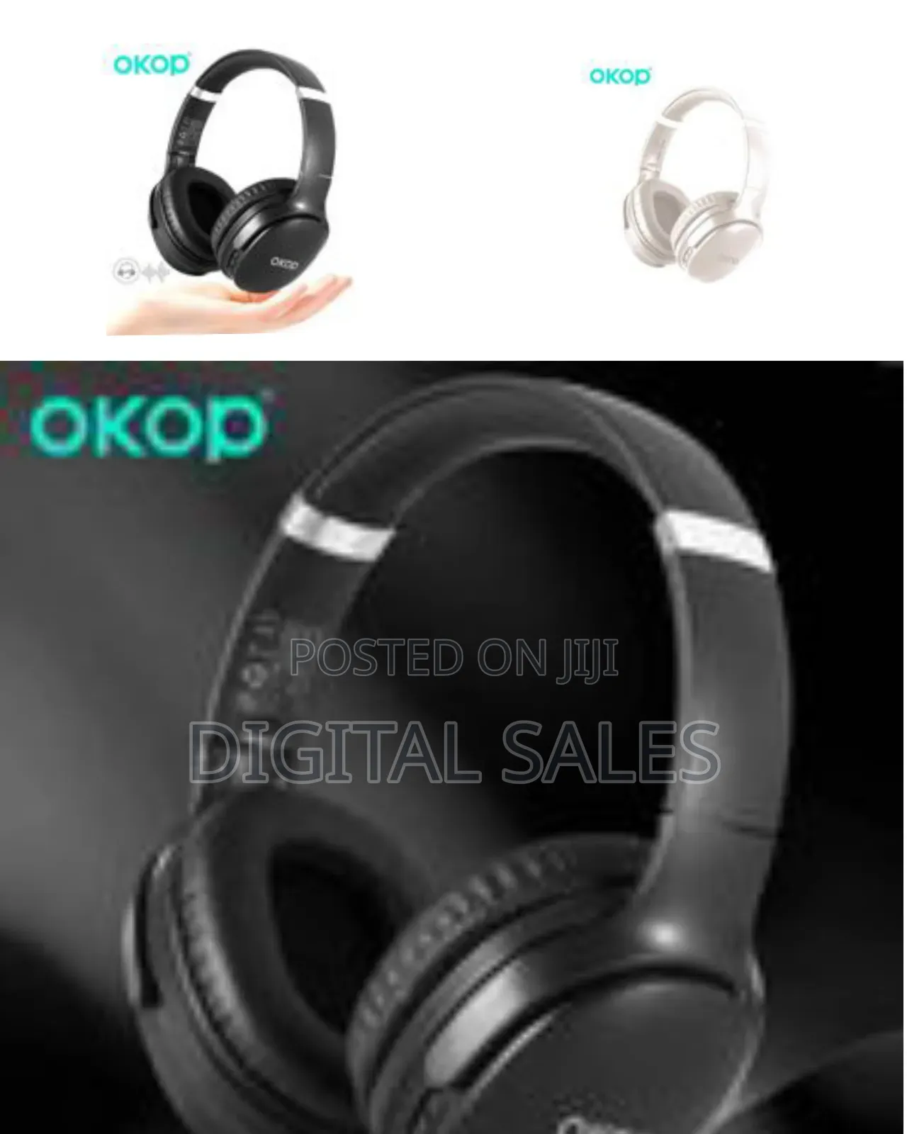 Okop Headset Bluetooth Noise Reduction Headset,Waterproof Sweat-proof