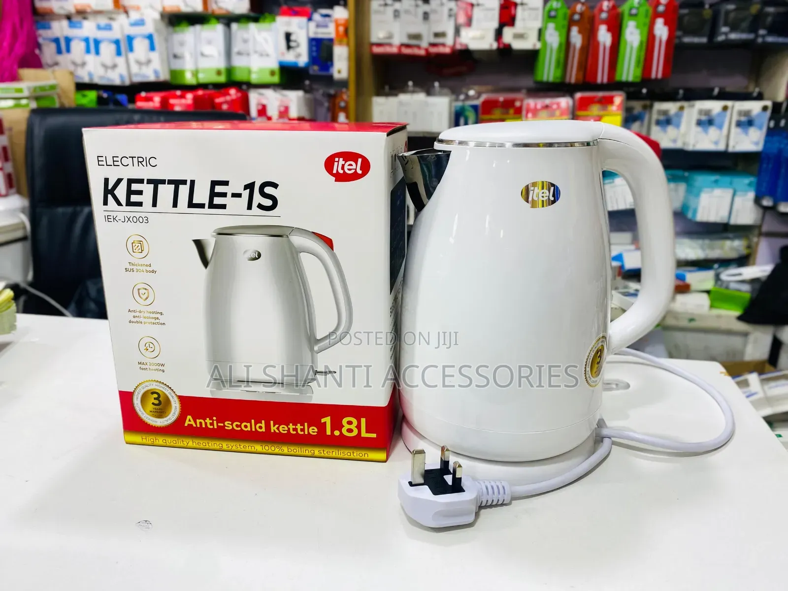 1.8l Itel Electric Water Kettle, Electric Milk Kettle Itel