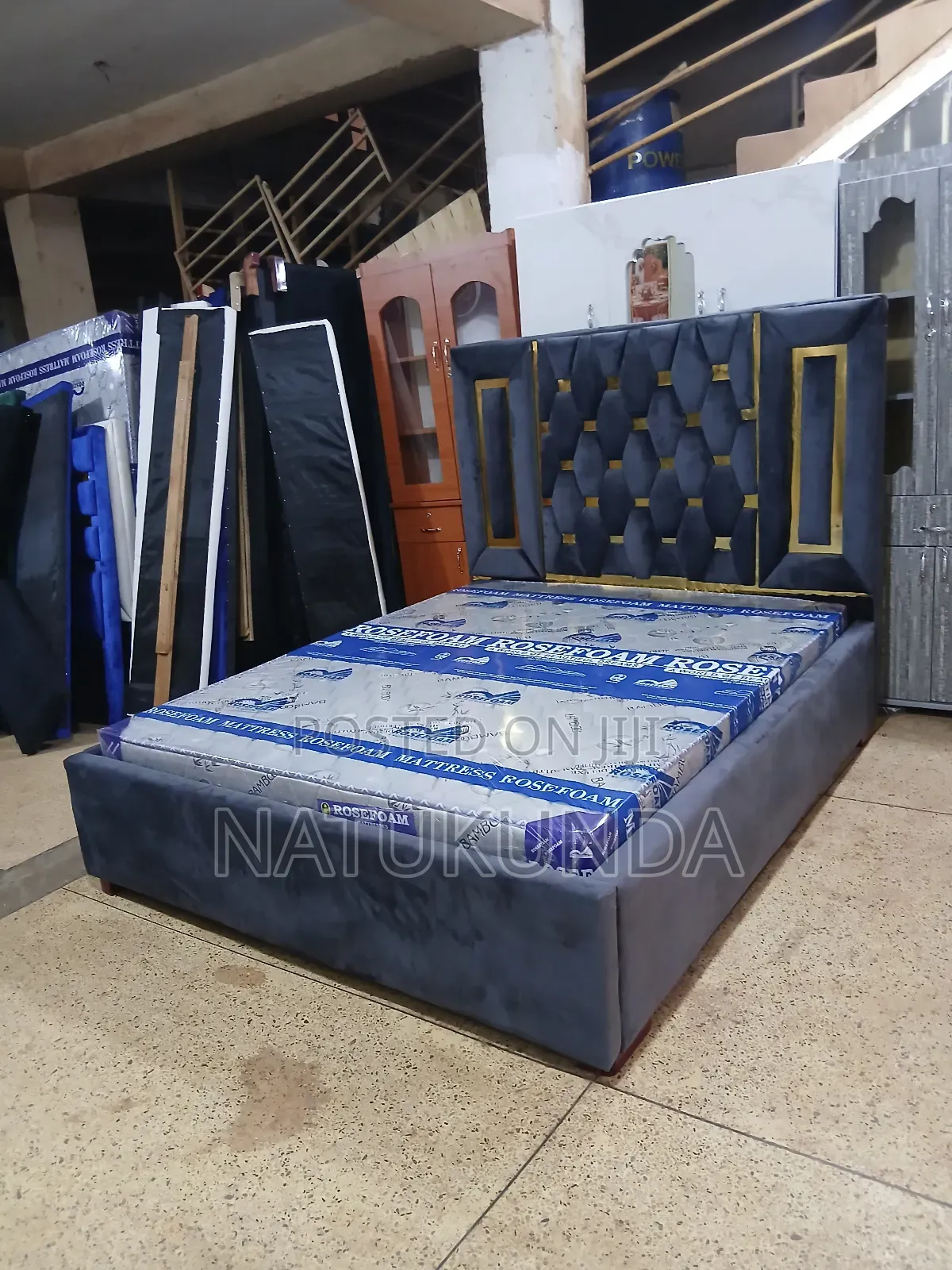 Bed With Golden Stickers