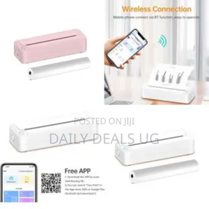Wireless Thermal Printer A4 Portable Inkless Printing Machine Paper