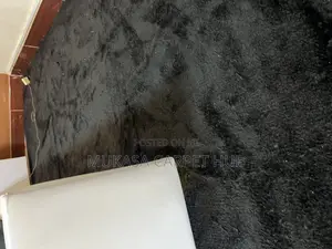 Soft Black Galaxy Carpet