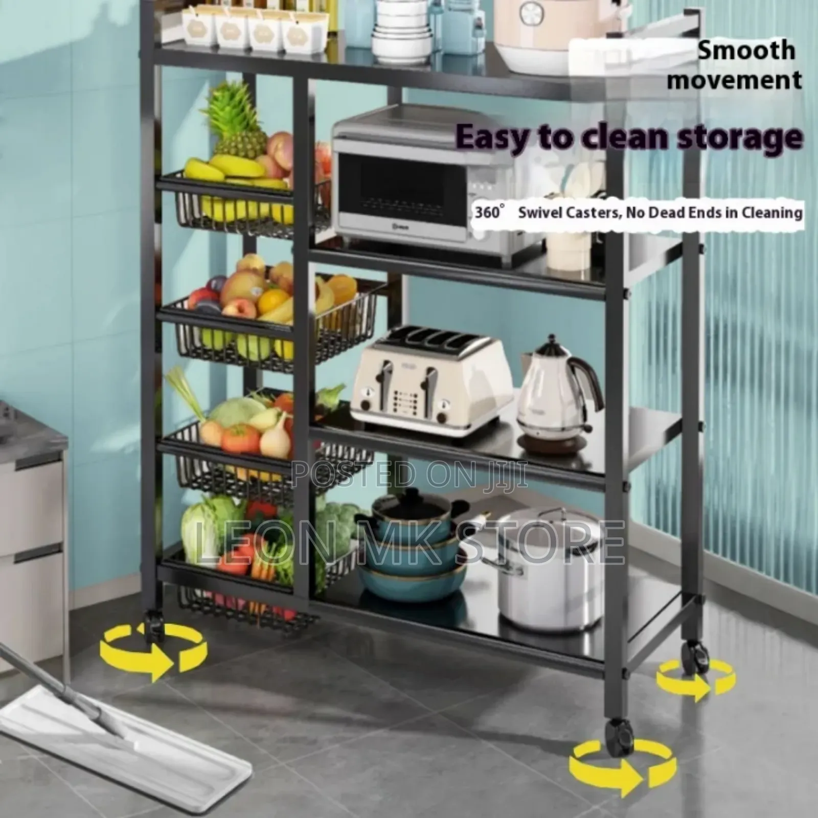 Metal Cart Storage Rack