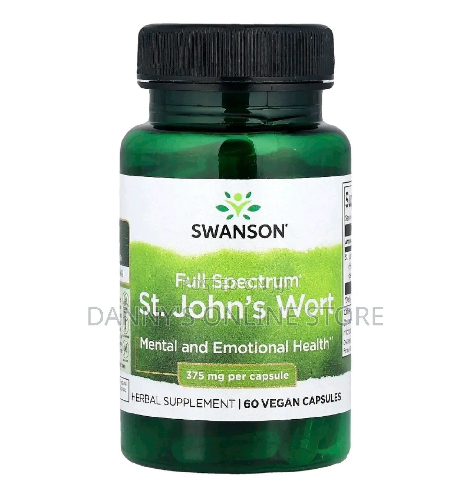 Full Spectrum St John's Wort, 375mg, 60mg