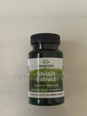 Swanson Shillajit Extract 400mg 60 Veg Capsules.