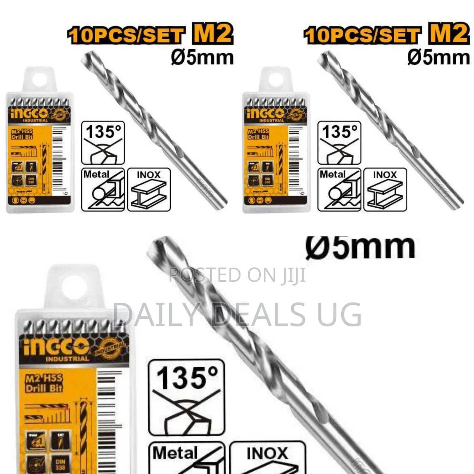 Ingco DBT - M2 HSS Drill Bit - Orange