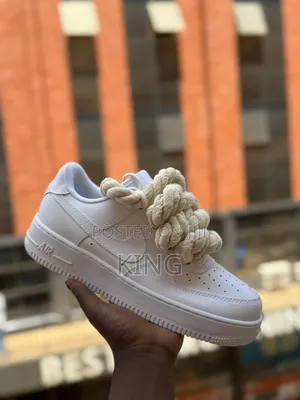 Nike Air Force 1 Cream Off-White Rope Laces.