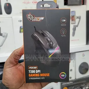 Porodo RGB 7200 Wired Gaming Mouse Dpi
