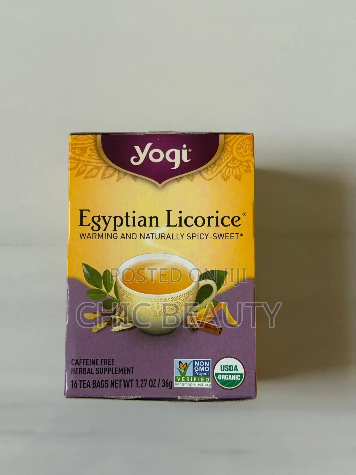 Yogi Egyptian Licorice Spicy Tea 16 Tea Bags 36g