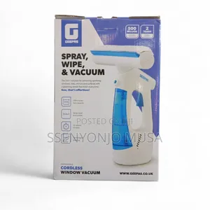 Geepas Gwc63065uk 3-in-1 Cordless Window Vacuum-Spray Wipe