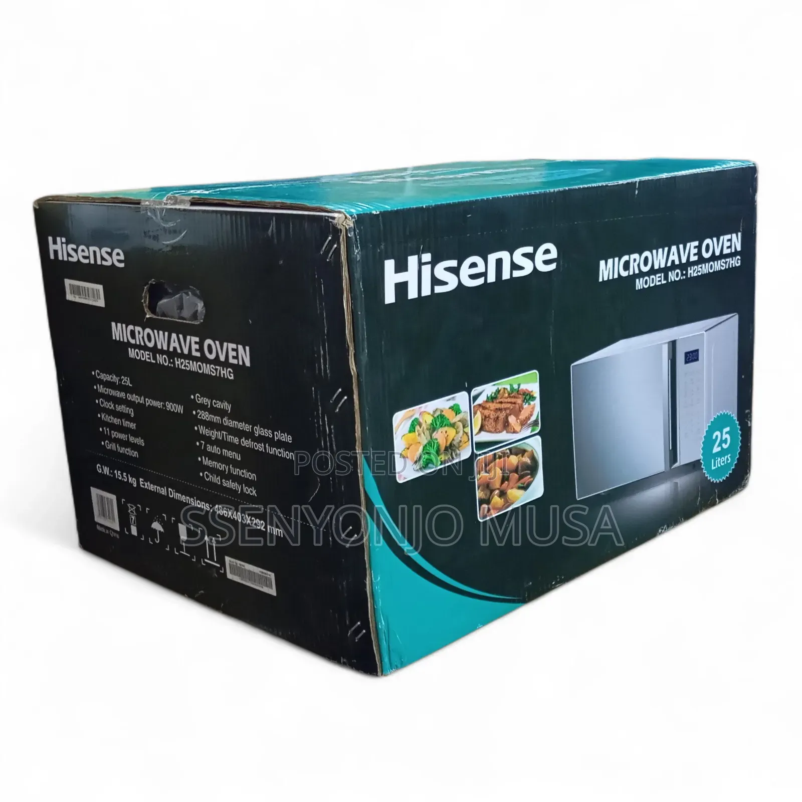 Hisense H25moms7hg Microwave Oven – 25l, 900w Grill Multi-Function
