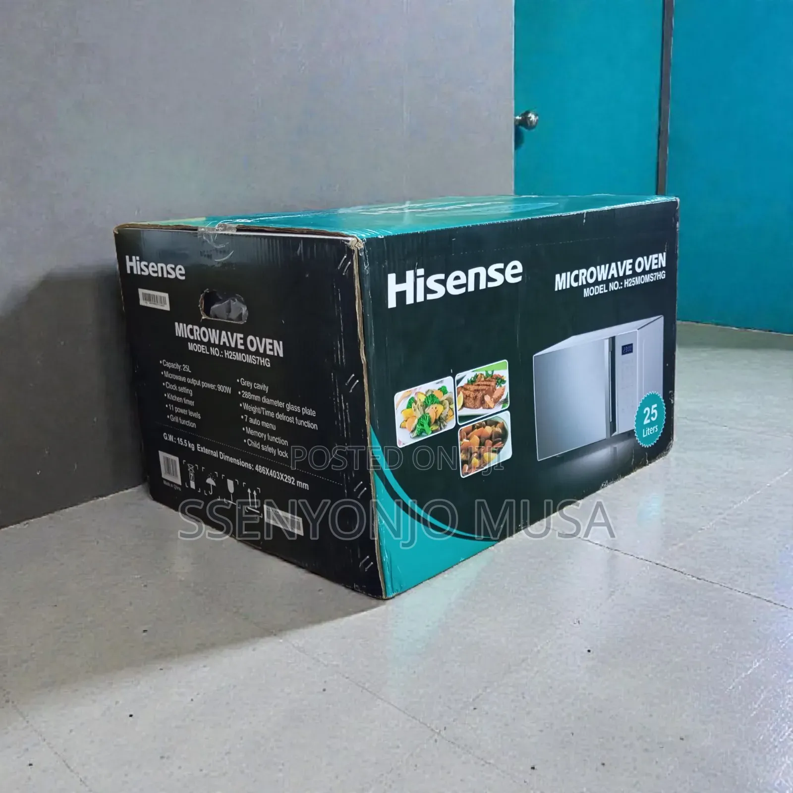 Hisense H25moms7hg Microwave Oven – 25l, 900w Grill Multi-Function