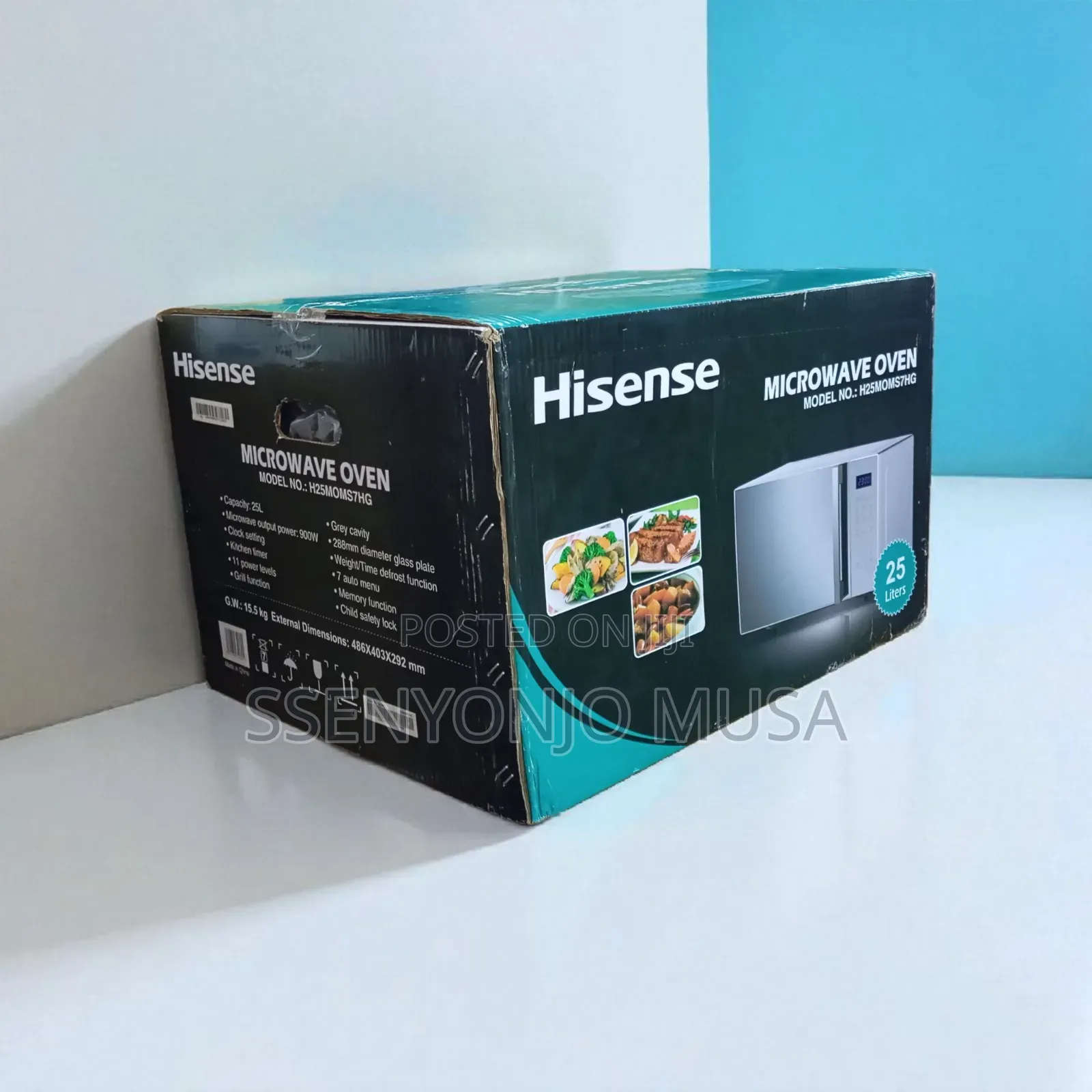 Hisense H25moms7hg Microwave Oven – 25l, 900w Grill Multi-Function