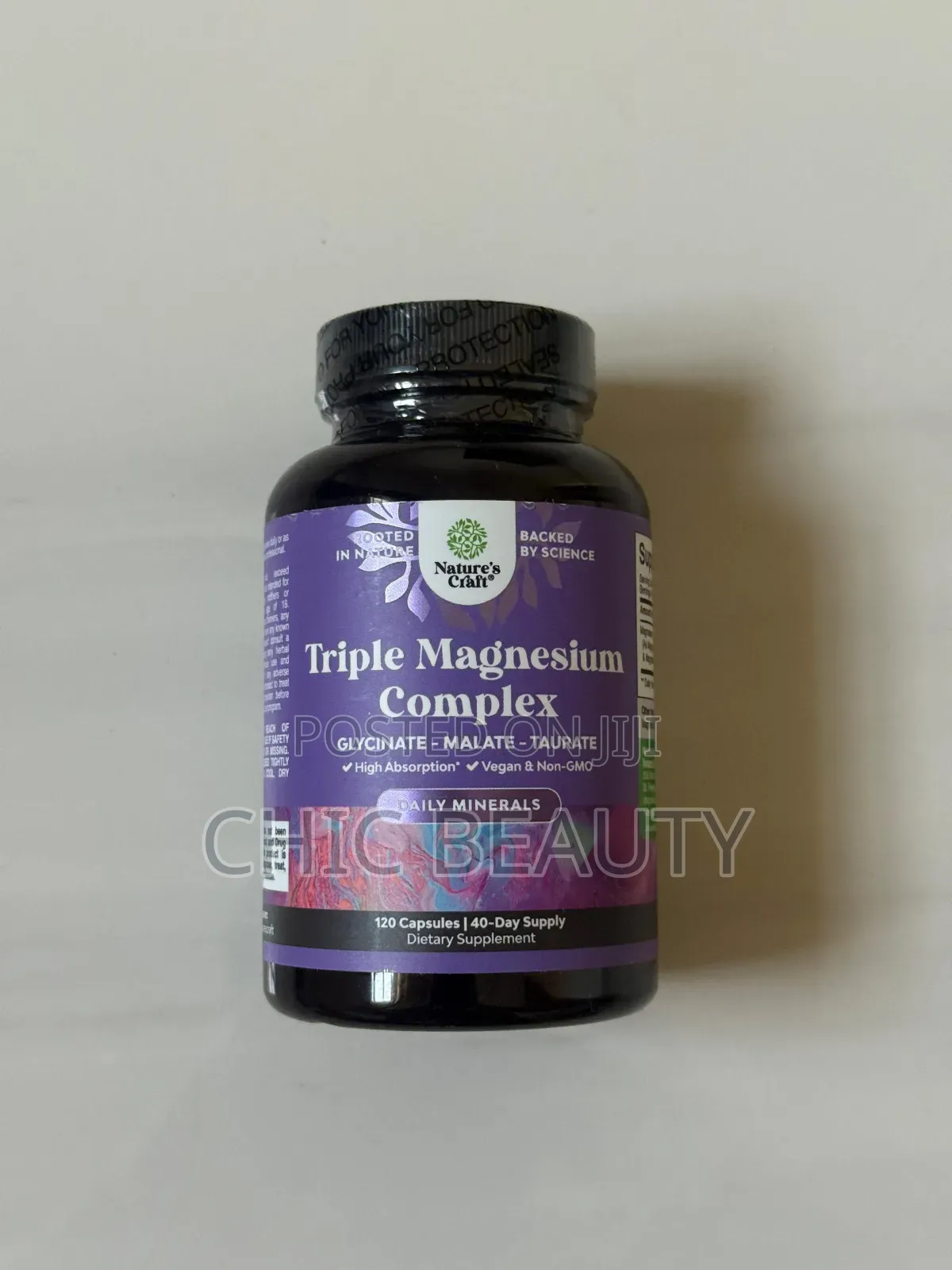 Nature'scraft Triple Magnesium Complex Glycinate, Malate, Taurate 120c