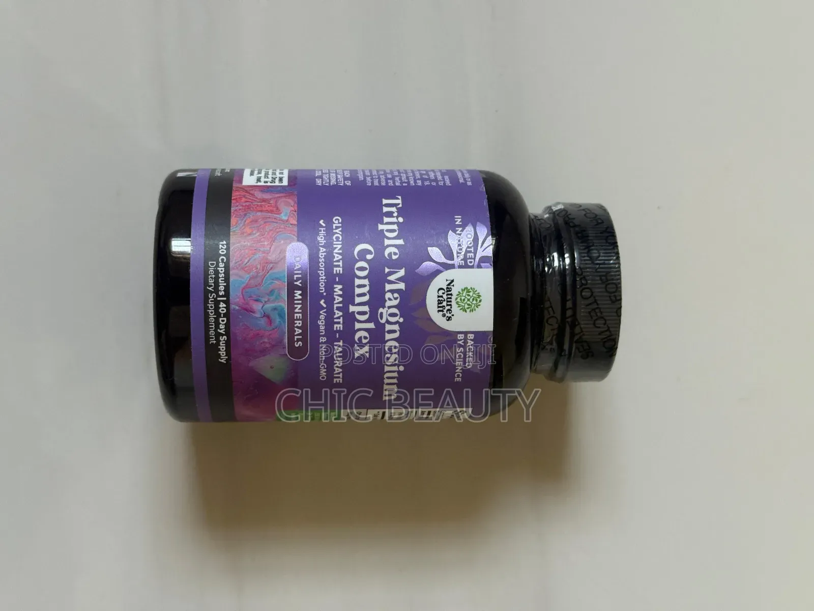 Nature'scraft Triple Magnesium Complex Glycinate, Malate, Taurate 120c