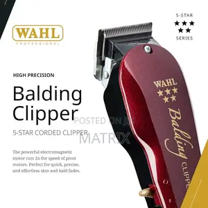 Wahl Professional 5 Star Balding Clipper, Corded V5000