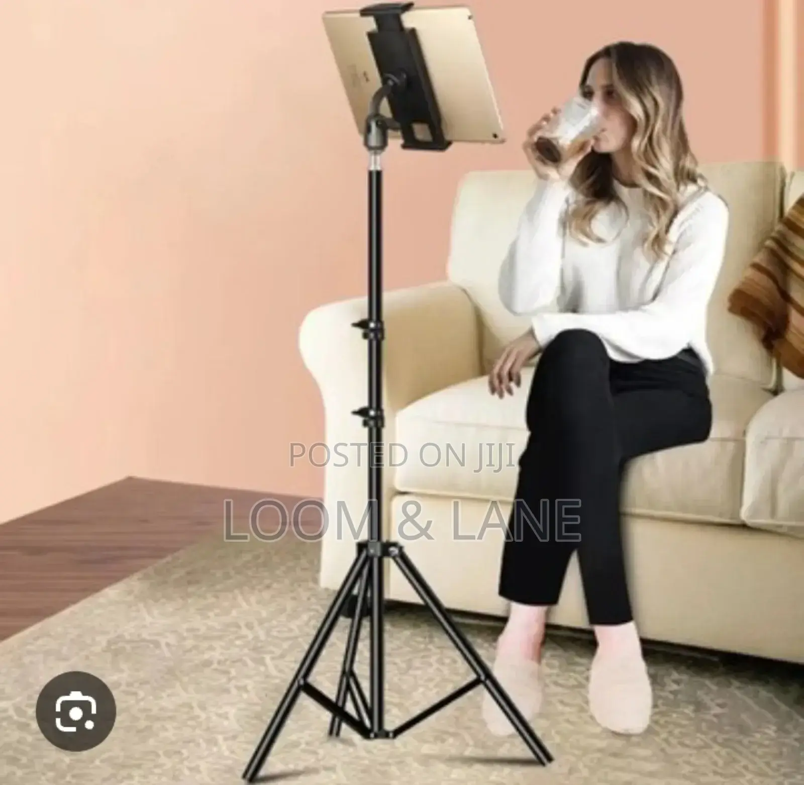 Height Adjustable Tablet and Phone Floor Stand