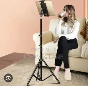 Height Adjustable Tablet and Phone Floor Stand