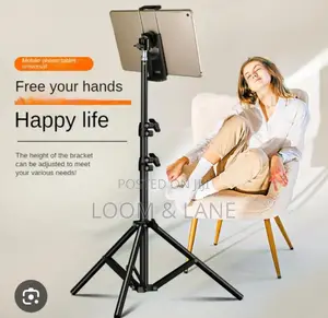 Height Adjustable Tablet and Phone Floor Stand