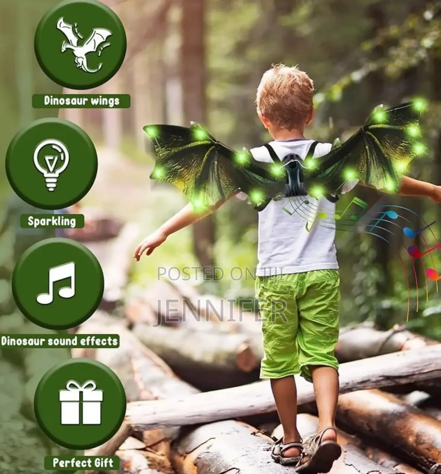 Toddler Electric Dragon Wings