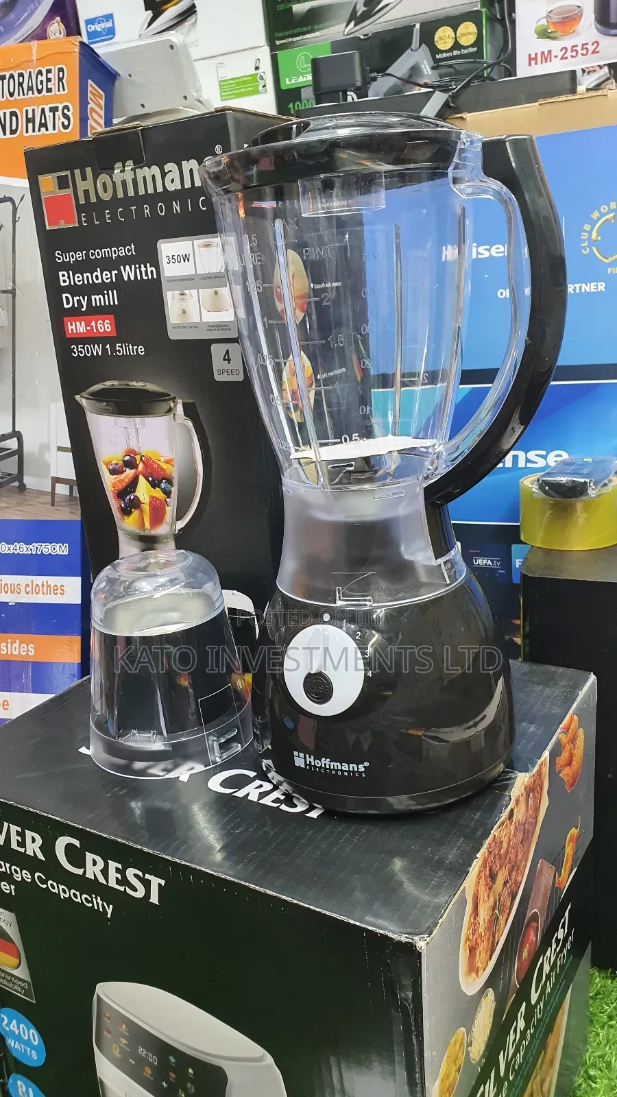 Hoffmans 2 in 1 Blender Black