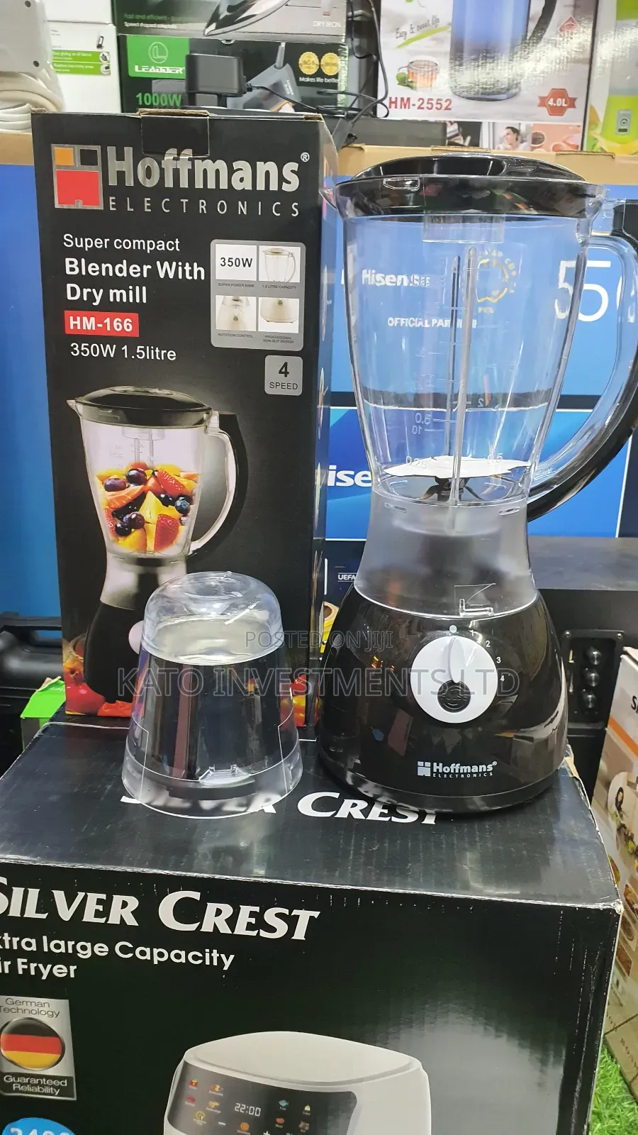 Hoffmans 2 in 1 Blender Black