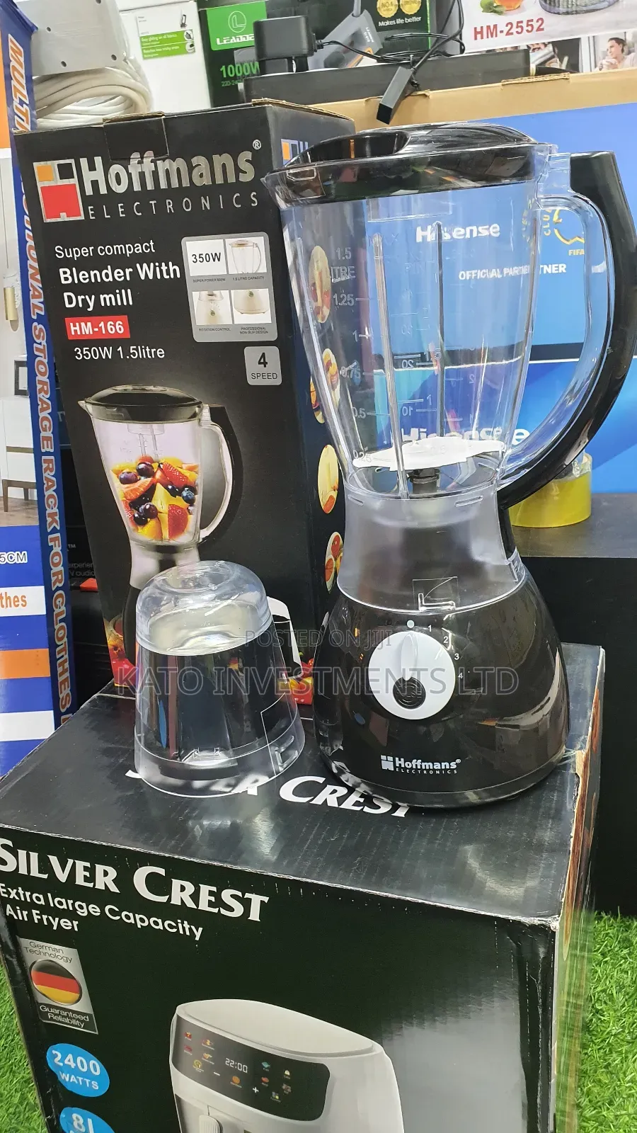 Hoffmans 2 in 1 Blender Black