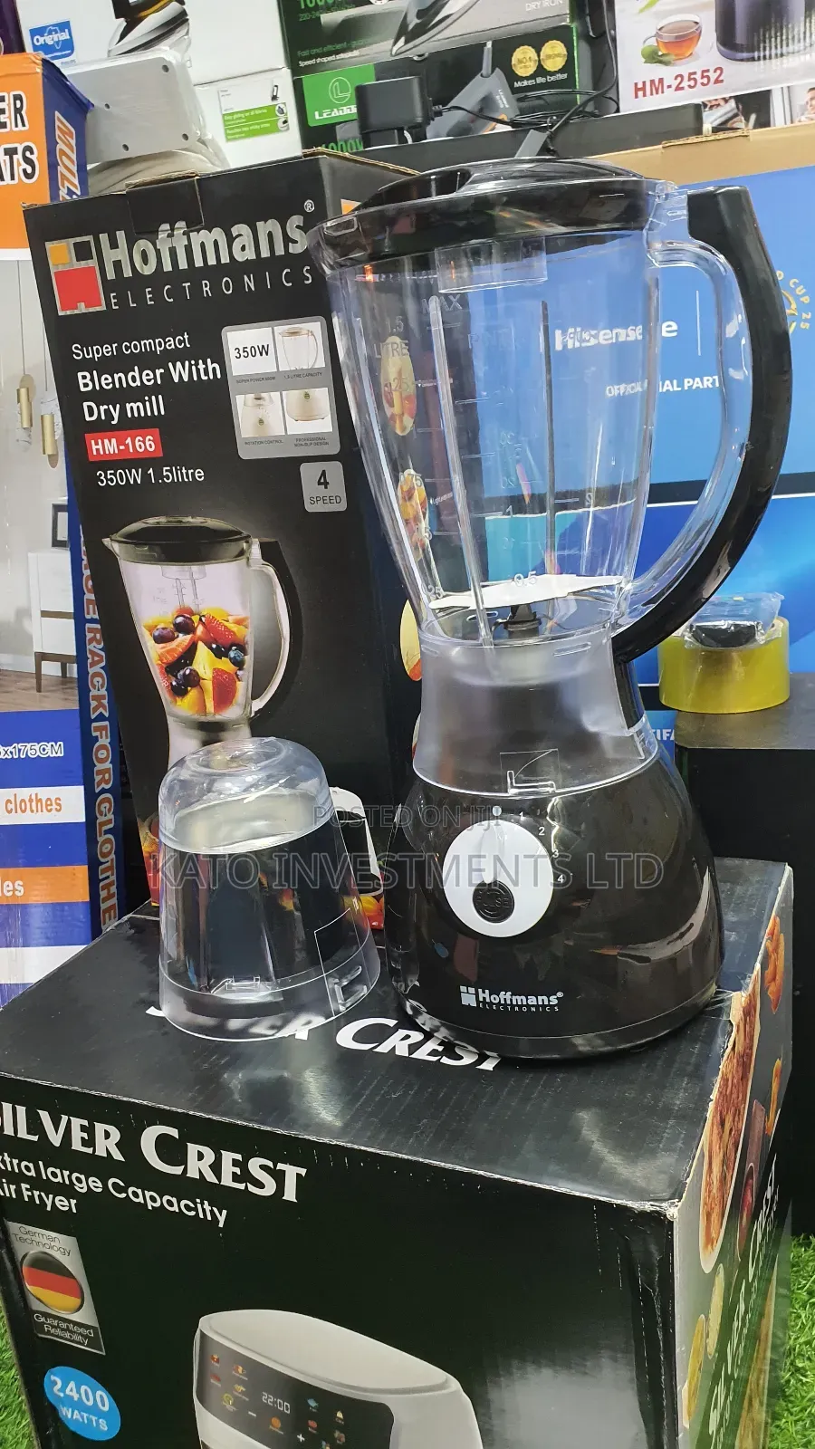 Hoffmans 2 in 1 Blender Black