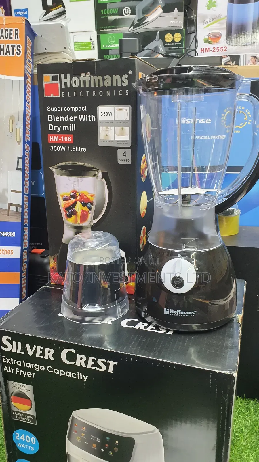Hoffmans 2 in 1 Blender Black
