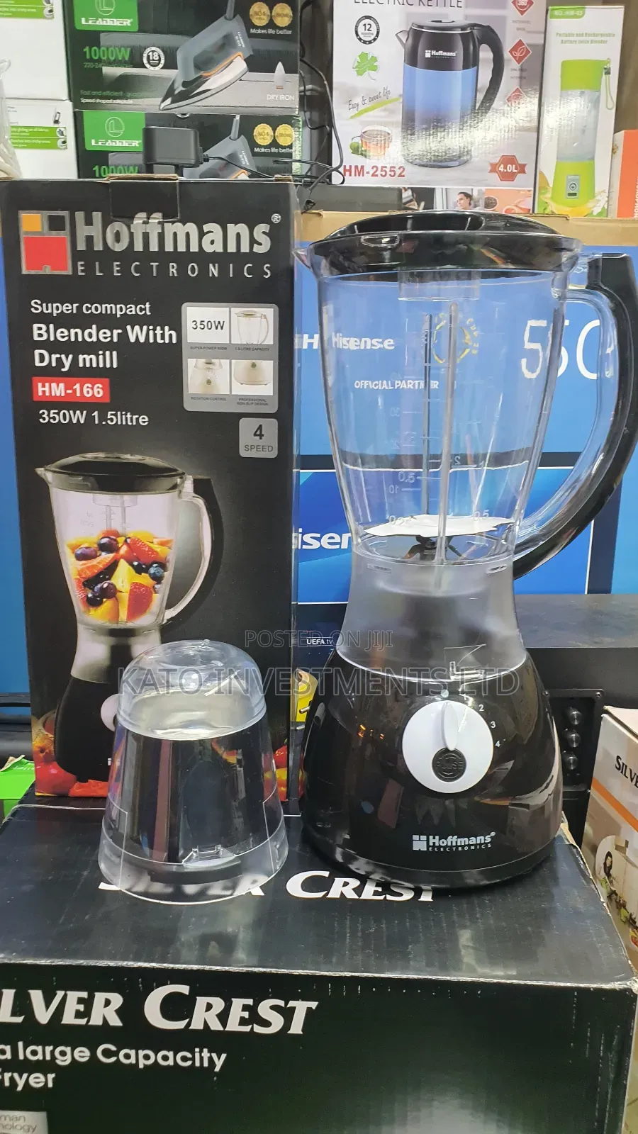 Hoffmans 2 in 1 Blender Black