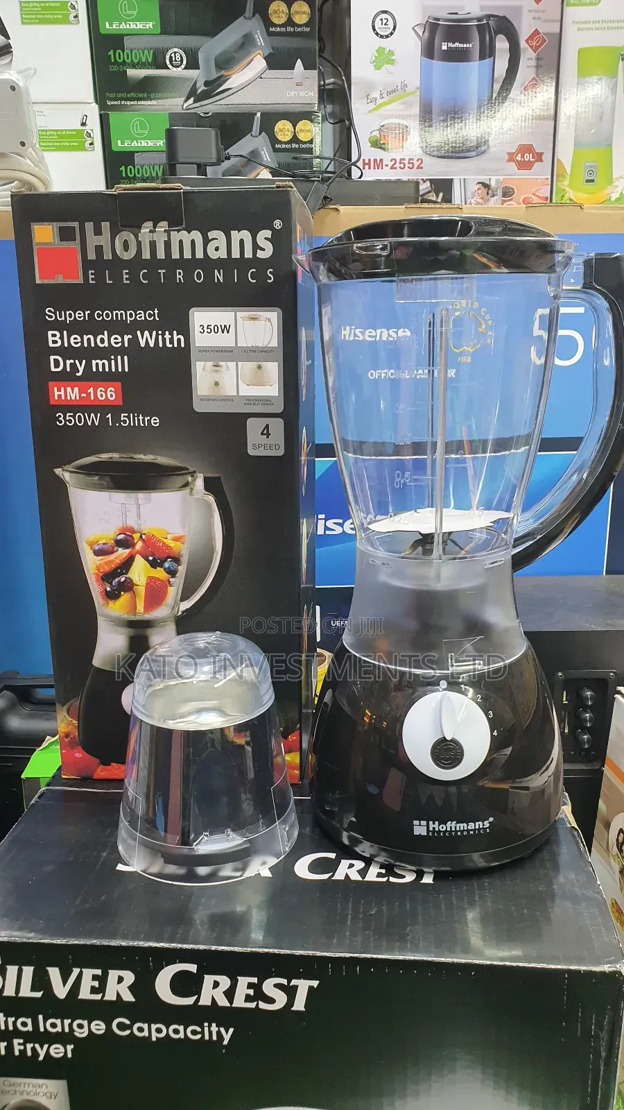 Hoffmans 2 in 1 Blender Black