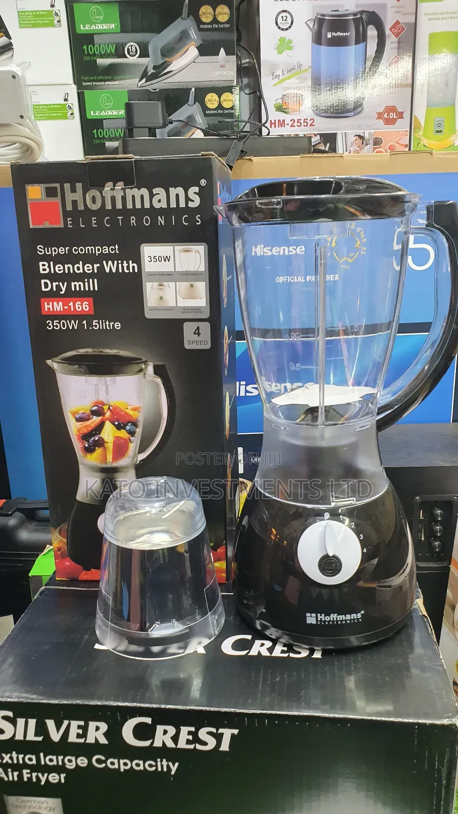 Hoffmans 2 in 1 Blender Black